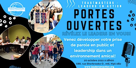 Portes Ouvertes - Toastmasters International - Club Leaders en Action
