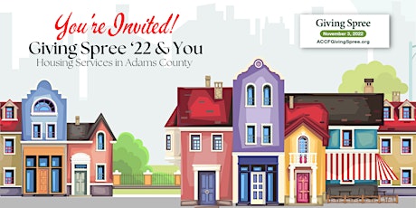 FREE EVENT - Giving Spree ‘22 & You: Housing Services in Adams County
