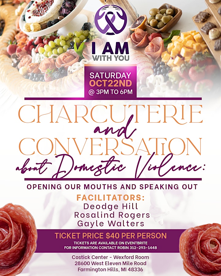 Charcuterie and Conversations about Domestic Violence and how you can  help image