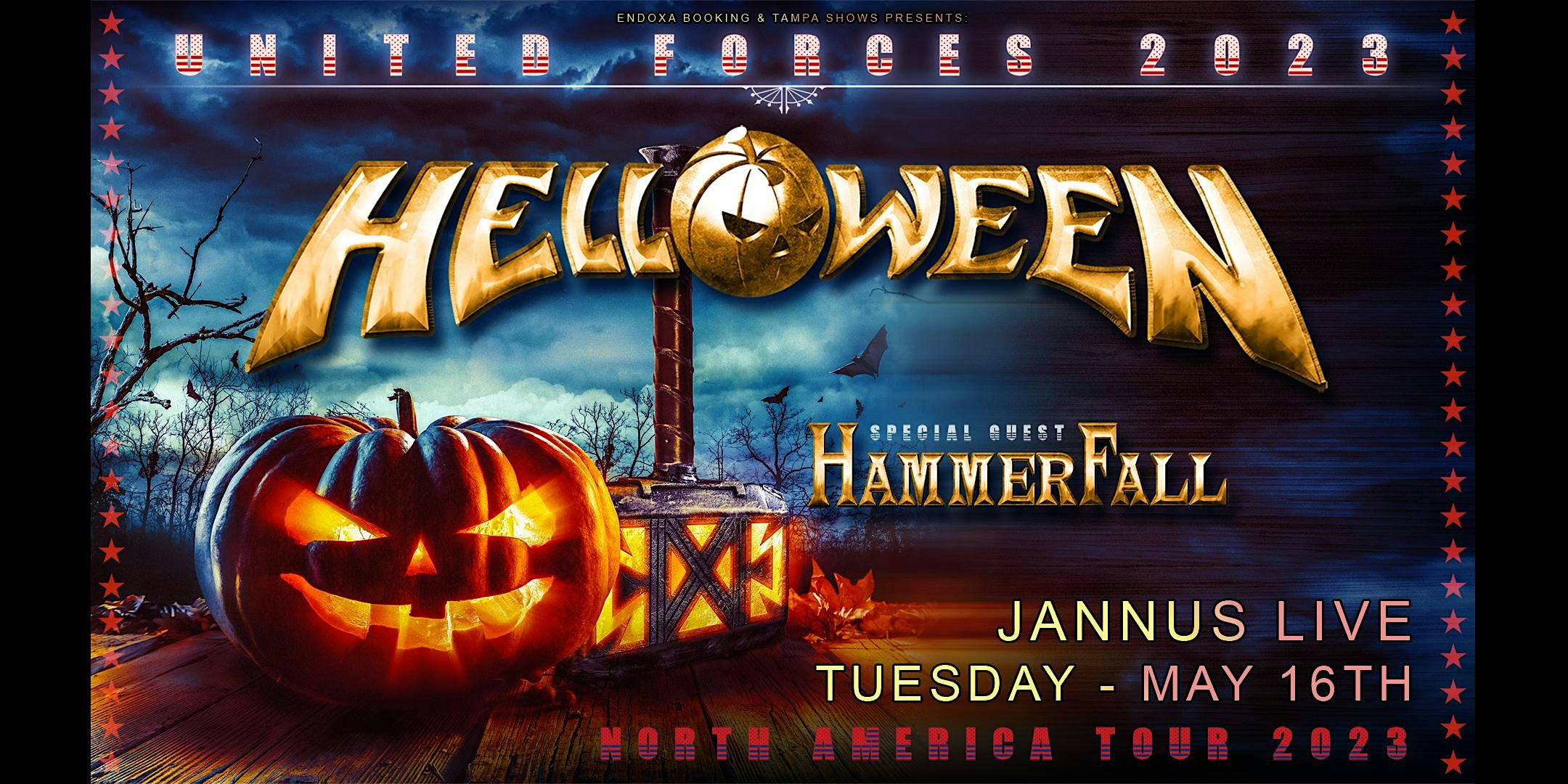 The only Florida show for Helloween and Hammerfall!