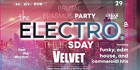 Electro Thursday! Velvet Club - Barra libre gratis