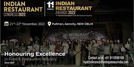 11th Annual Indian Restaurant Awards 2022