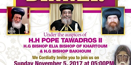 St Moses Coptic Relief Organization Celebration Dinner 2017 primary image