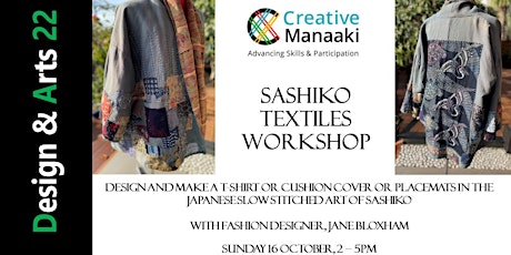 Design & make a sachiko stitched t-shirt or cushion cover or placemats.