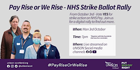 UNISON Scotland - NHS Strike Pay Rally