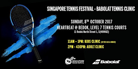 Singapore Tennis Festival - Babolat Tennis Clinic primary image