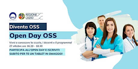 Immagine principale di OPEN DAY CORSO OSS ONLINE - QUALIFICA REGIONE LAZIO 