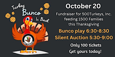 Annual Turkey Bunco & Silent Auction primary image