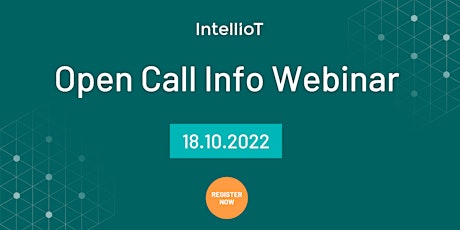 Open Call Info Webinar - #JoinIntellIoT