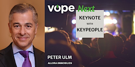 Imagem principal do evento VÖPE Next Keynote with Keypeople - Peter Ulm