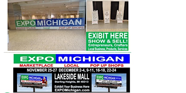 vendor EXPO MICHIGAN holiday marketplace Lakeside Mall, December, 2022 . .