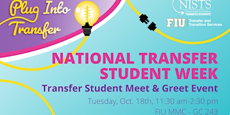 National Transfer Student Week Meet & Greet