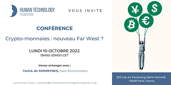 Conférence : Crypto-monnaies : nouveau Far West ?
