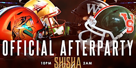 Game Day : FAMU & FSU official Game Afterparty  Sat. Oct. 1 @ Cafe Shisha