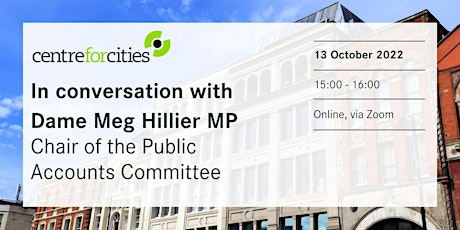 In conversation with Dame Meg Hillier MP