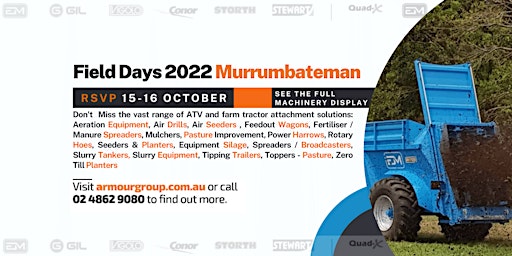 Murrumbateman Field Days |  Murrumbateman NSW | 15-16 October 2022