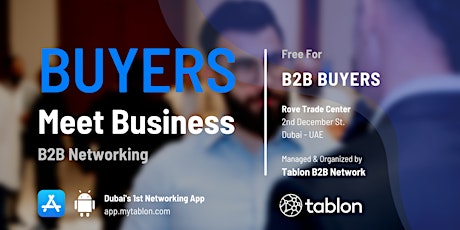 Buyers Meet Business | B2B Networking | By Tablon