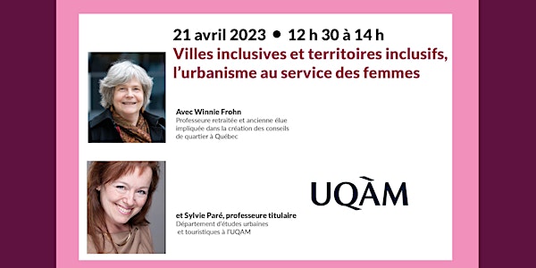 Villes inclusives et territoires inclusifs, urbanisme au service des femmes