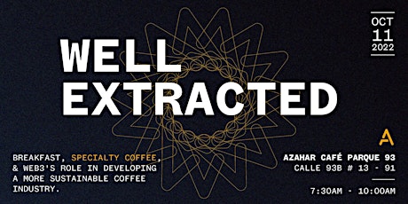 WELL EXTRACTED:  Breakfast, Coffee, & Web3's role in the Coffee Industry