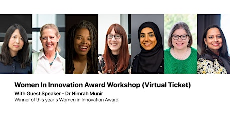 Women In Innovation Award Workshop - Virtual Ticket