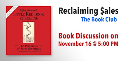 Little Red Book of Selling | Book Discussion - Reclaiming Sales