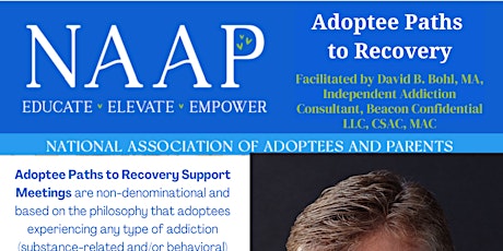 Adoptee Paths to Recovery - Virtual Support Group - October 4, 2022