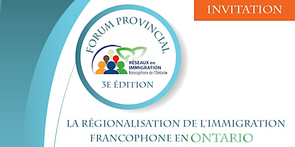 Forum provincial des Réseaux (RIF) de l'Ontario- Édition 2017