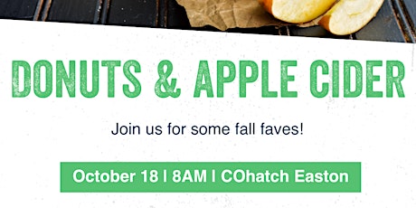 Donuts and Apple Cider at COhatch Easton