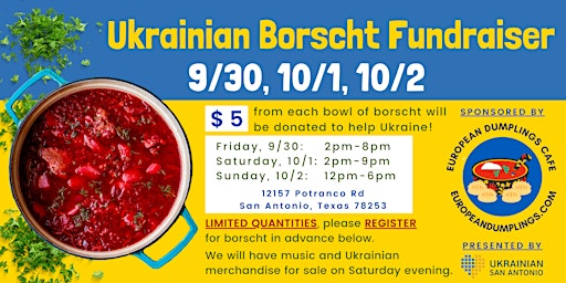 Ukrainian Borscht Fundraiser