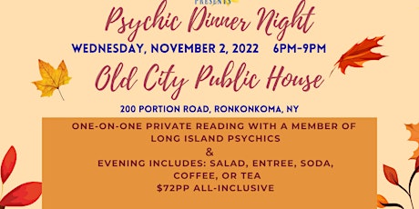 Psychic Dinner Night At Old City Public House