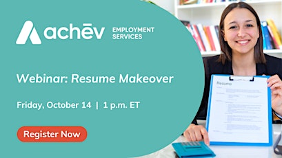 Webinar: Get the Job You Want With a Resume Makeover