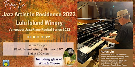 Jazz Artist-in-Residence 2022, Lulu Island Winery