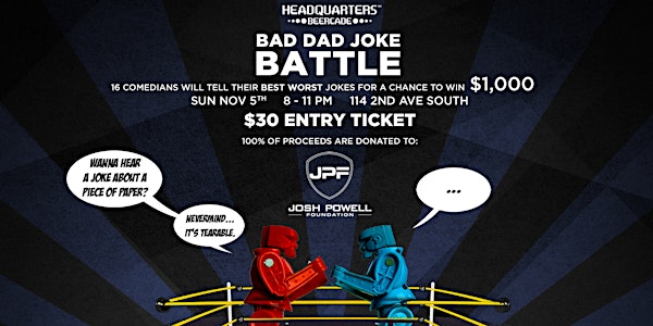 Bad Dad Joke Battle to benefit the Josh Powell Foundation