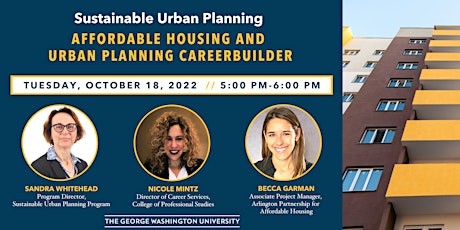 SUP CareerBuilder with a GW Alumna: Affordable Housing and Urban Planning