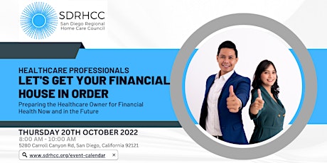 Hauptbild für Healthcare Professionals!! Let's Get Your Financial House in Order