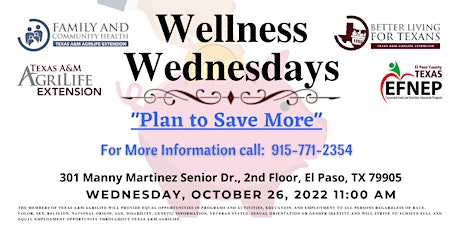 Wellness Wednesday- Plan to Save More