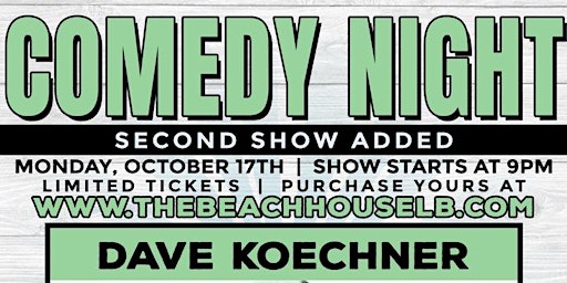 Dave Koechner Comedy Night @ The BeachHouse