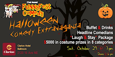 Halloween Comedy Extravaganza - FUNNYFEST - Calgary / YYC - Sat., Oct. 29