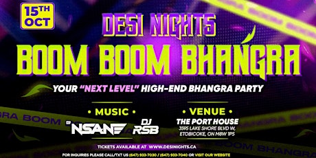 Boom Boom Bhangra - Your Next-Level High-End Bhangra Party
