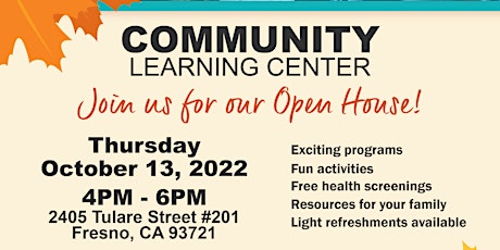 Community Learning Center: Open House