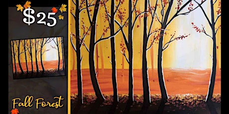 Paint this Gorgeous Painting "Fall Forest" a fun u