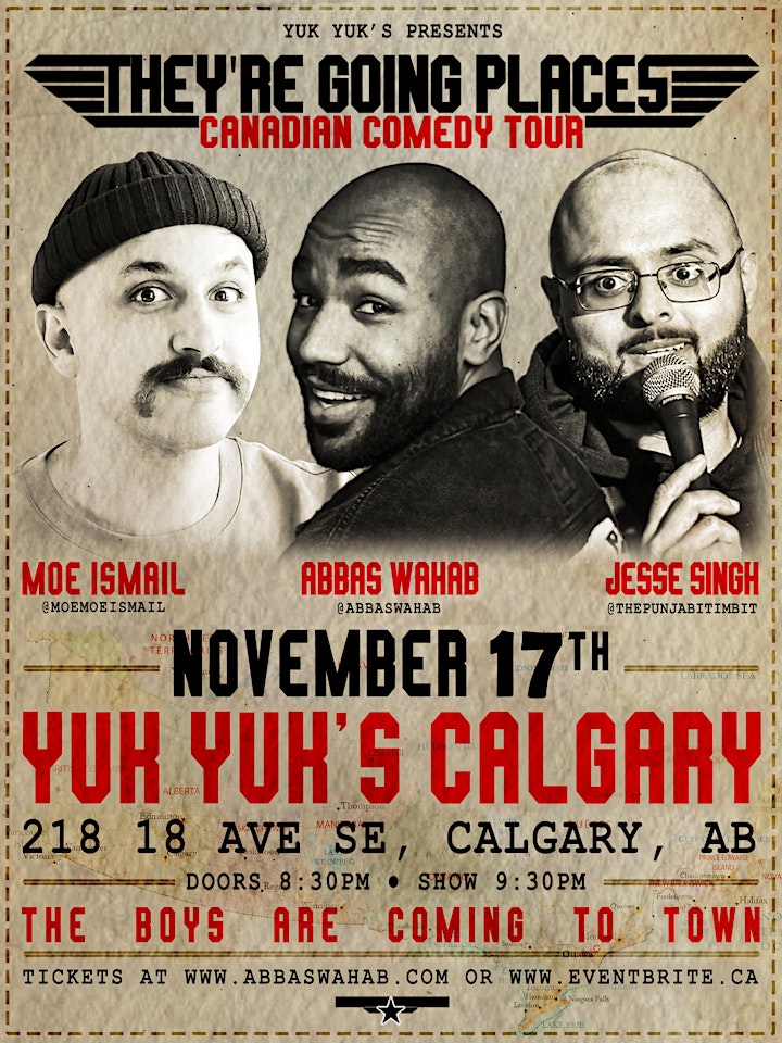 They're Going Places - Canadian Comedy Tour LIVE at Yuk Yuk's Calgary! image