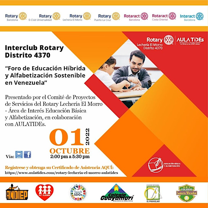 Imagen de Interclub Rotary-AULATIDEs "Educación Híbrida y Alfabetización"