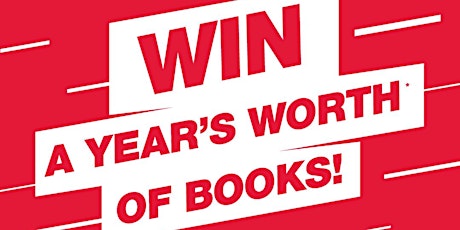 Win a year's worth of books!* promotion primary image