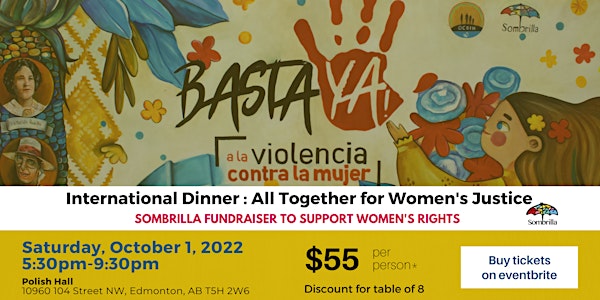 International Dinner: All together for Women's Justice