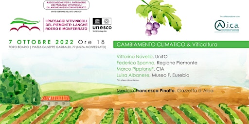 CAMBIAMENTO CLIMATICO & Viticoltura | Nizza Monferrato, 7 ottobre 2022