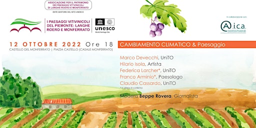 CAMBIAMENTO CLIMATICO & Paesaggio | Casale Monferrato, 12 ottobre 2022