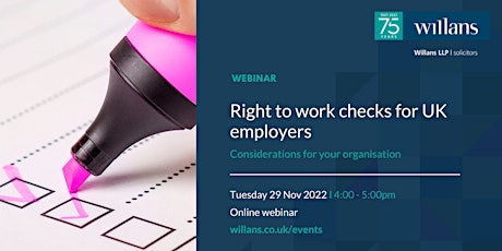 A guide to right to work checks for UK employers (webinar) primary image