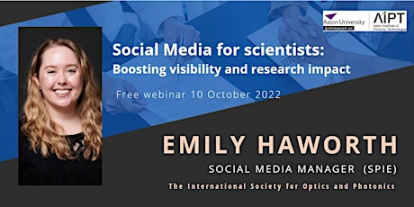 Social Media for scientists: Boosting visibility and research impact
