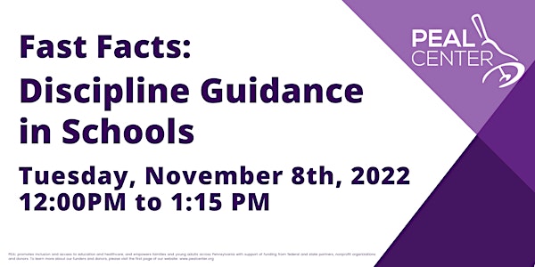 Fast Facts: Discipline Guidance in Schools